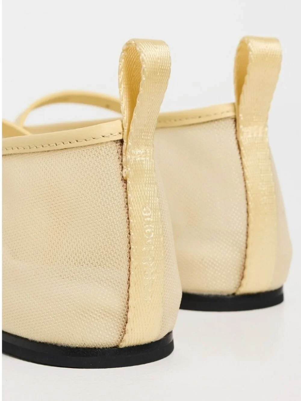 Rag & Bone Spire Mary Jane Mesh Flats in Honey